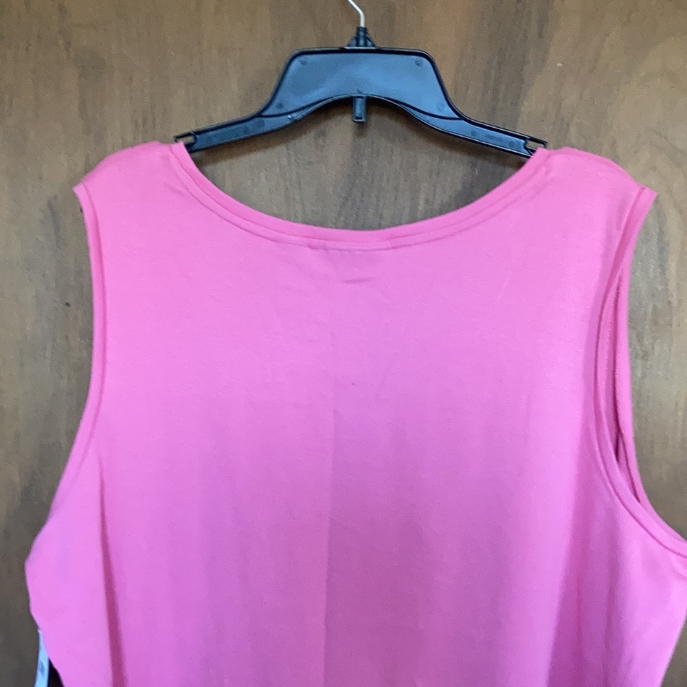 Preswick & Moore top sleeveless pink top with stretch casual size 3X - Picture 14 of 15